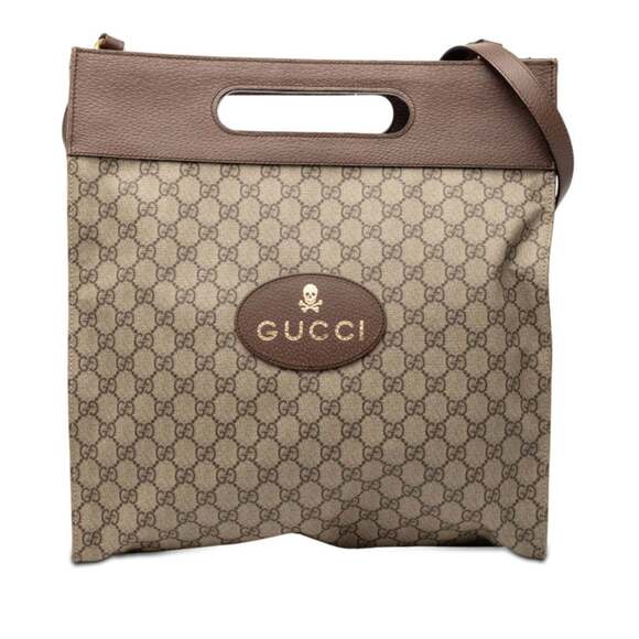 GUCCI Brown Leather Shoulder Bag - Picture 1 of 6